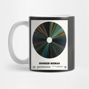 minimal_Wonder_woman Warp Barcode Movie Mug